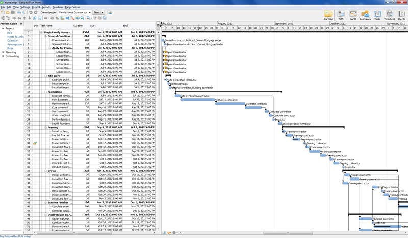RationalPlan Multi Project Screenshot